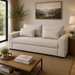 ZUVA 2 DIV COUCH - TEXTURED SAFARI FABRIC ZORO