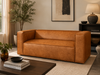 ZOLA 2 DIV COUCH - ECHOHIDE CARBON FABRIC ZORO
