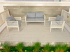 3PCE MODERN OUTDOOR LOUNGE SUITE FORM