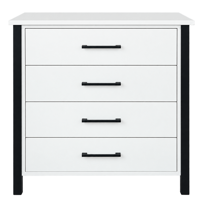WHITE FRAMED CHEST OF DRAWER COOL