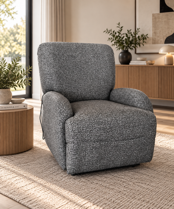 COCOON POWER RECLINER - MERINO ESPRESSO FABRIC EART