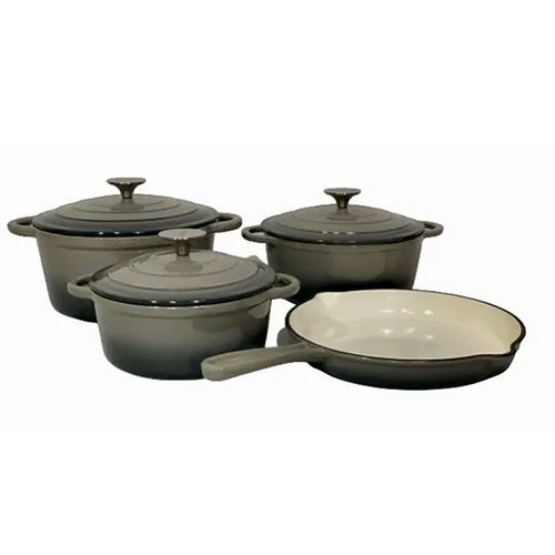 CH 7PCS CAST IRON POT SET - GREY MABR