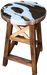COWHIDE BAR CHAIRS RESIN & WOOD STUDIO DI
