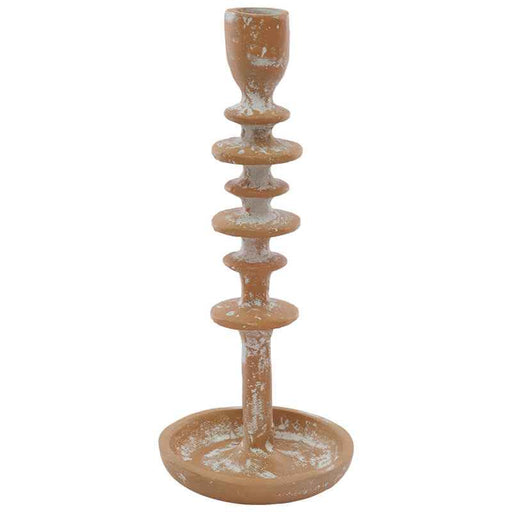 CANDLE HOLDER STONE WASH 27CM