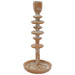 CANDLE HOLDER STONE WASH 27CM TRAN