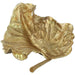 LEMBA CURVED LEAF GOLD 55X36X18CM