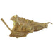 LEMBA CURVED LEAF GOLD 55X36X18CM