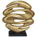LAVA SCULPTURE GOLD/BLACK 44CM TRAN