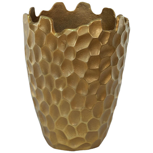 HONEY VASE GOLD 30CM TRAN