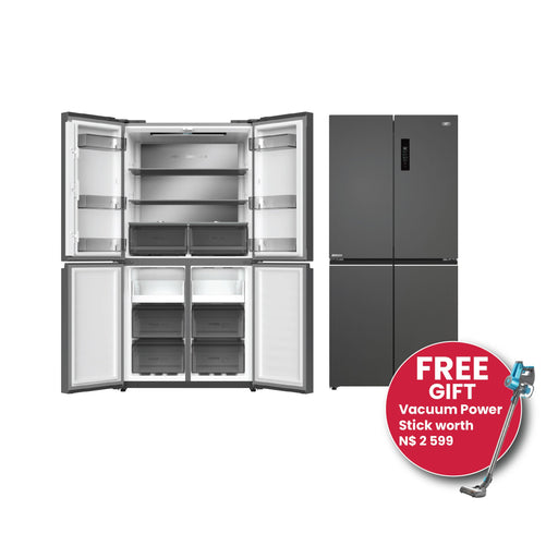 DEFY 601L MULTI-DOOR DARK INOX FRIDGE DEFY