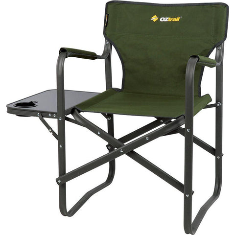 DIRECTOR'S CAMPING CHAIR WITH SIDE TABLE
