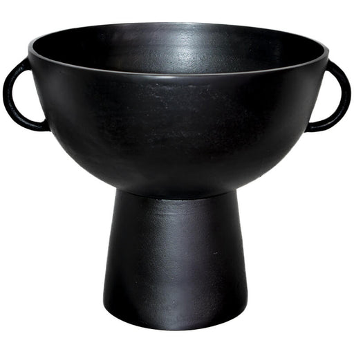 BLACK FTD BOWL/HANDLE 34X29X26CM TRAN