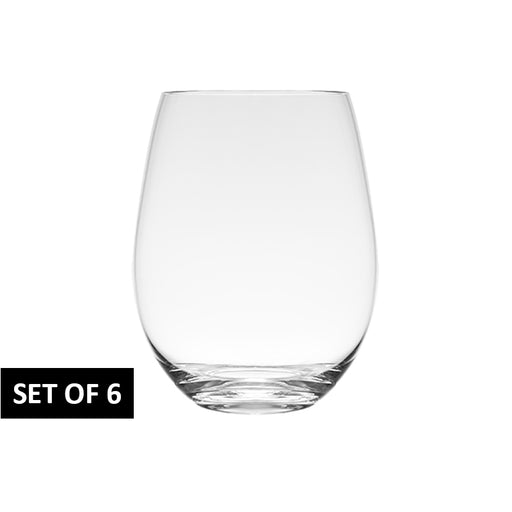 VENETIAN STEMLESS WIN 500ML TRANS NATAL CUT GLASS