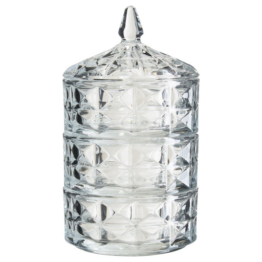 TRINKET BOX SET OF 3 - 24HX13D TRANS NATAL CUT GLASS