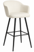 DINAH BAR CHAIR FULL LEATHER WHITE ANJI