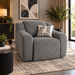 DRIFT HIDDEN MOTION POWER RECLINER - LEO STORM FABRIC EART