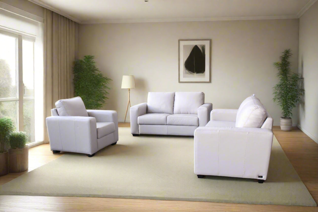 ENZO 3-2-1 SOFA SET FULL LEATHER ALP844 ALPI