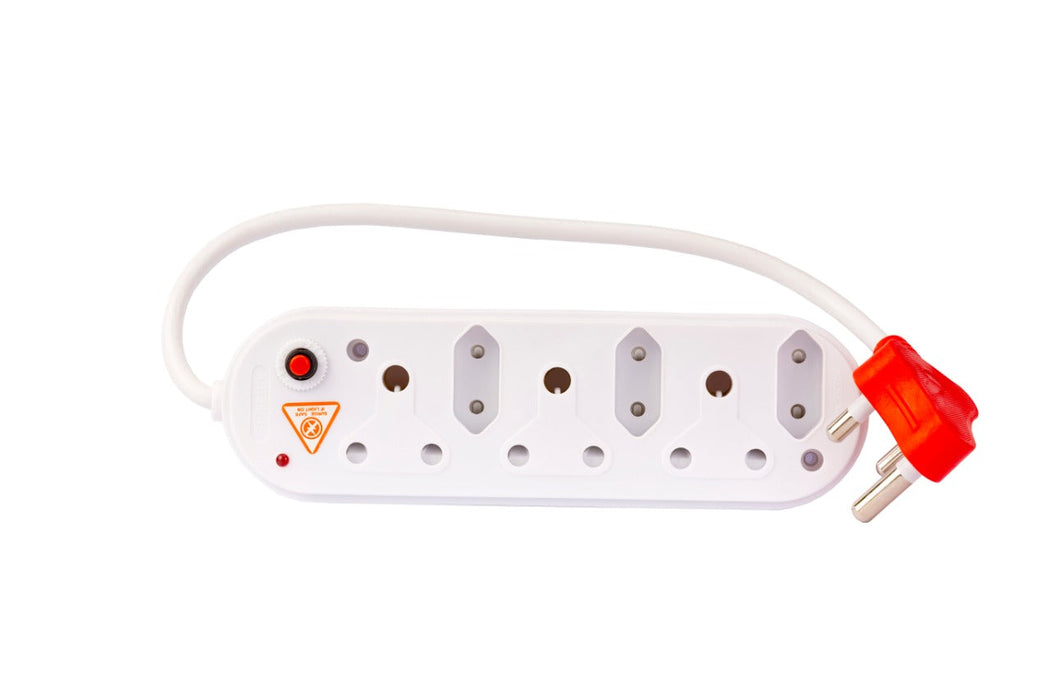 ELECTROSENSE 6 WAY MULTIPLUG WITH SURGE PROTECTION 3x16A + 3 BARK