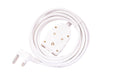 ELECTROSENSE 3M 10A EXTENSION CORD WITH DOUBLE COUPLER BARK