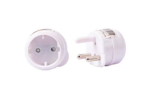 ELECTROSENSE SCHUKO ADAPTOR 1x 16AMP ROUND BARK