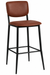 EMMY BAR CHAIR FULL LEATHER  TAN ANJI