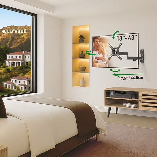 BARKAN FULL MOTION WALL MOUNT BRACKET 55" - 100" BARK