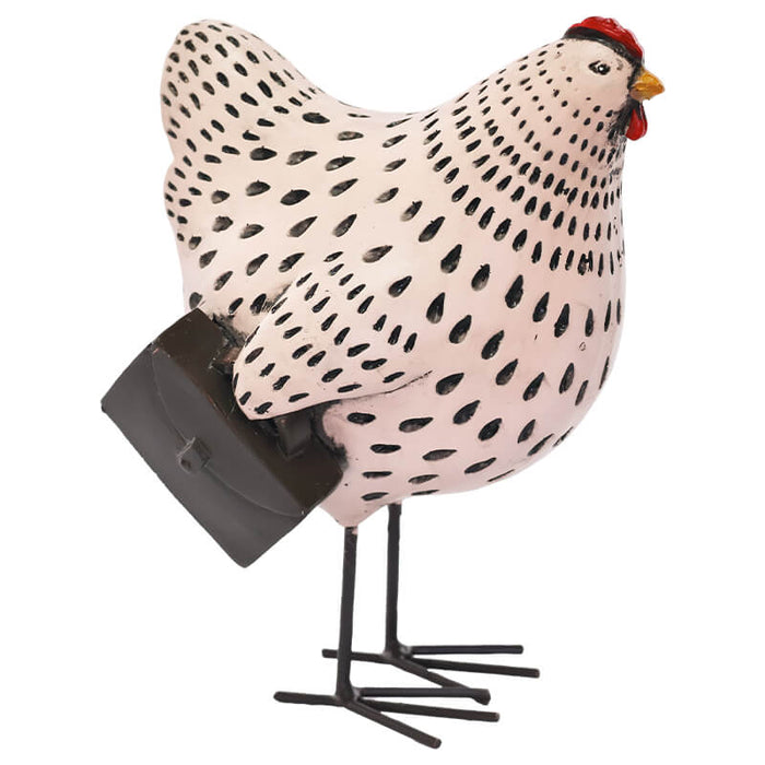 WHITE ROOSTER SUITCASE 15CM TRAN