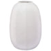 WHITE LINEAR VASE 49X34CM TRAN