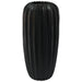 BLACK FACET VASE 50X24CM TRAN