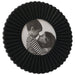 BLACK FACET PICTURE FRAME 23CM TRAN