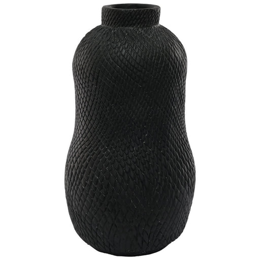TARIM BLACK VASE 51X25CM TRAN