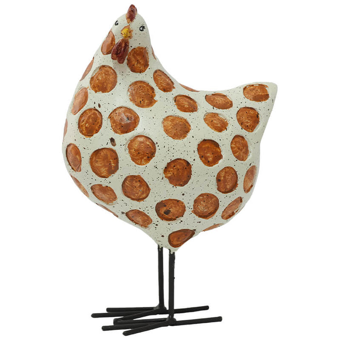DOTTED HEN 15CM TRAN