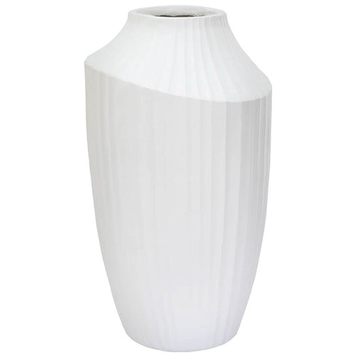 NICOLA FLUTED VASE 51CM TRAN