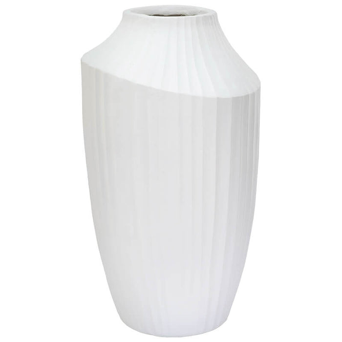 NICOLA FLUTED VASE 51CM TRAN