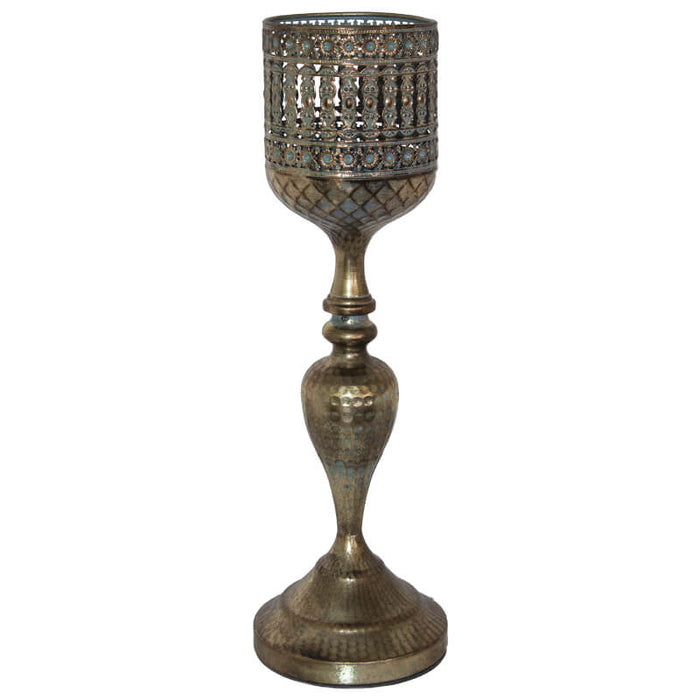 EXCEL CANDLE HOLDER 48CM TRAN