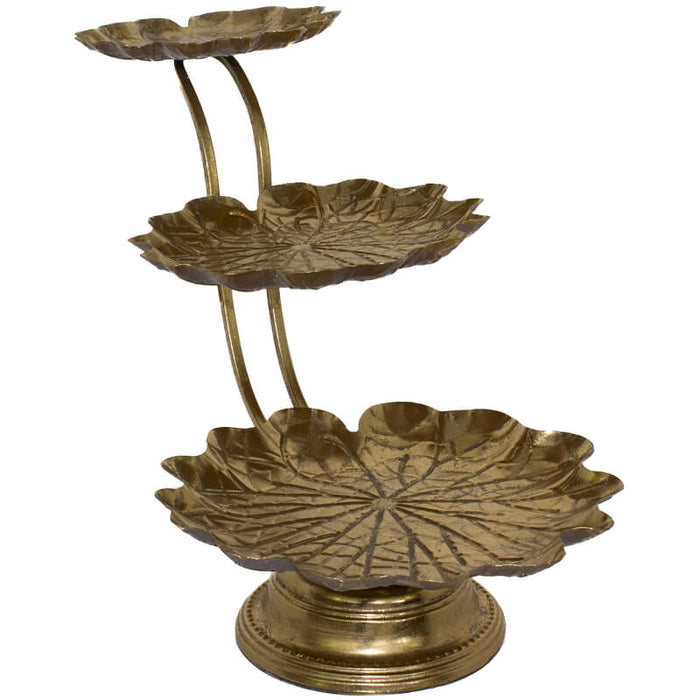 3TIER DISPLAY STAND 40CM TRAN