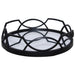 METRO ROUND TRAY BLACK 40CM DIA TRAN