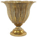 FOLHA FTD VASE 38CM TRANS NATAL CUT GLASS
