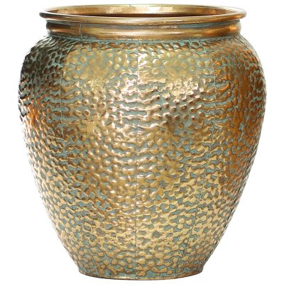 GOLD SPEKANI POT 39X36 TRAN