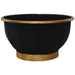 BLACK/GOLD LINEVASE 34X18CM TRAN