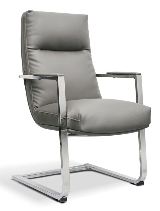 FN-709D VISITOR CHAIR (BLACK PU) STELLAR LIMITED