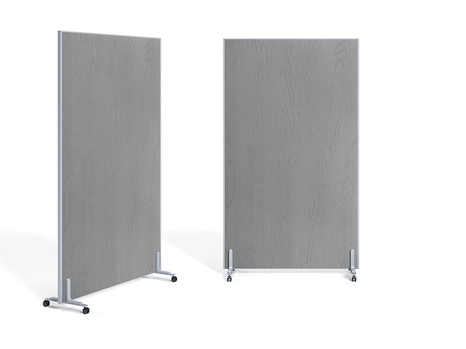 STL-P01-2 PARTITION FULL MELAMINE (QUASIMOLECULE LIGHT GREY STEL