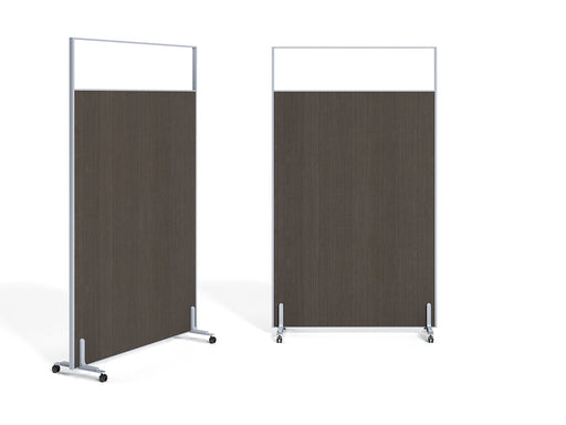 STL-P01-3 PARTITION CLEAR TEMPERED GLASS & MELAMINE (M8061 D STEL