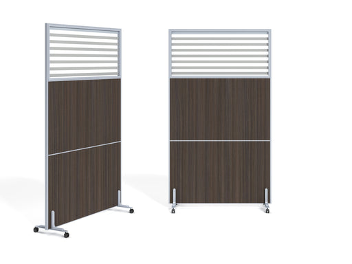 STL-P01-1 PARTITION STRIPE TEMPERED GLASS & MELAMINE (M8059 STEL