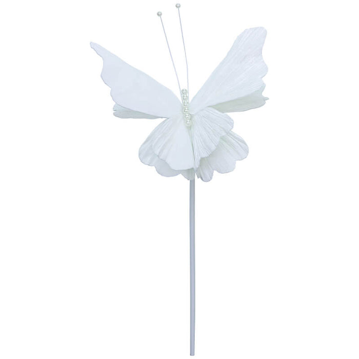 FALL CREAM VELVET BUTTERFLY 120CM TRAN