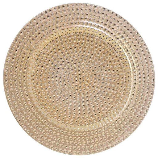 GOLD HAMMERED UNDERPLATE 33CM