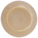 GOLD HAMMERED UNDERPLATE 33CM TRAN
