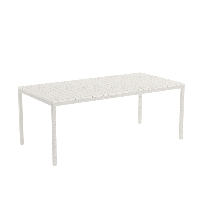 7PCE ALME OUTDOOR DINING SET WHITE FUYA