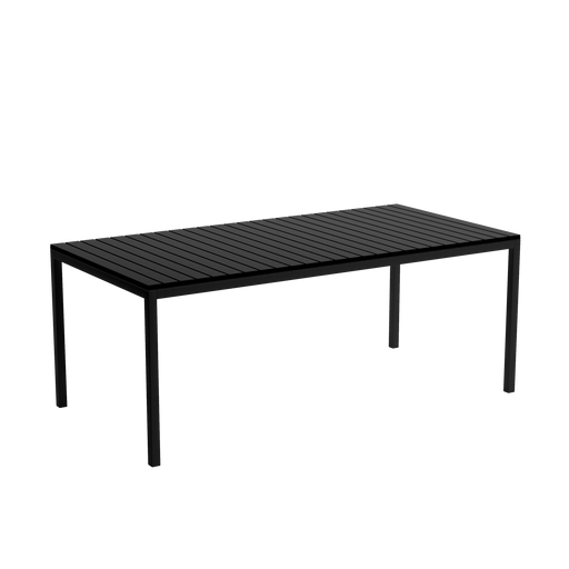 7PCE ALME OUTDOOR DINING SET BLACK FUYA