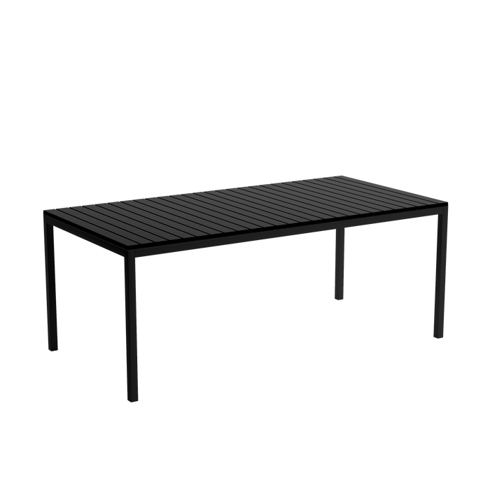 7PCE ALME OUTDOOR DINING SET BLACK FUYA